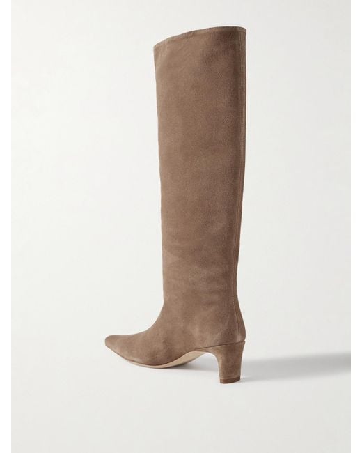 Staud Brown Wally Suede Boots