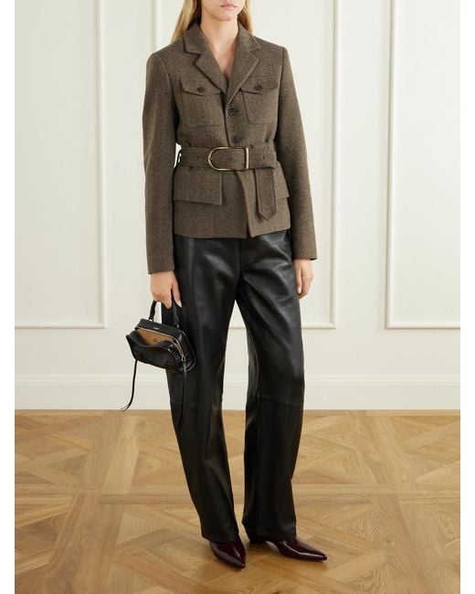 Polo Ralph Lauren Green Wool-Blend Herringbone Jacket