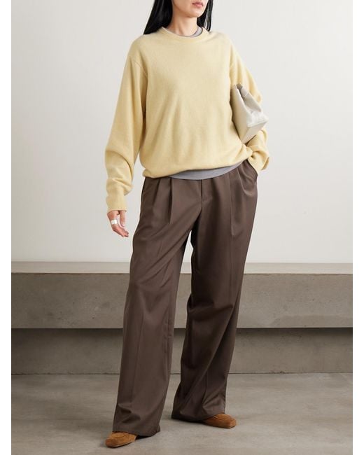 Ssstein Natural Brushed-Cashmere Sweater