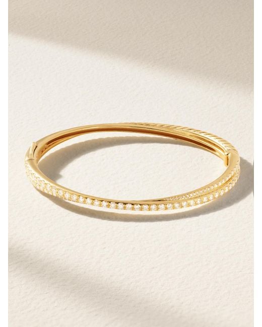 David Yurman Natural Crossover 18-Karat Diamond Bracelet