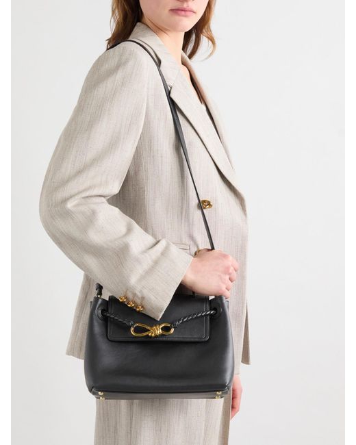 Bottega Veneta Black Ciao Ciao Small Leather Tote