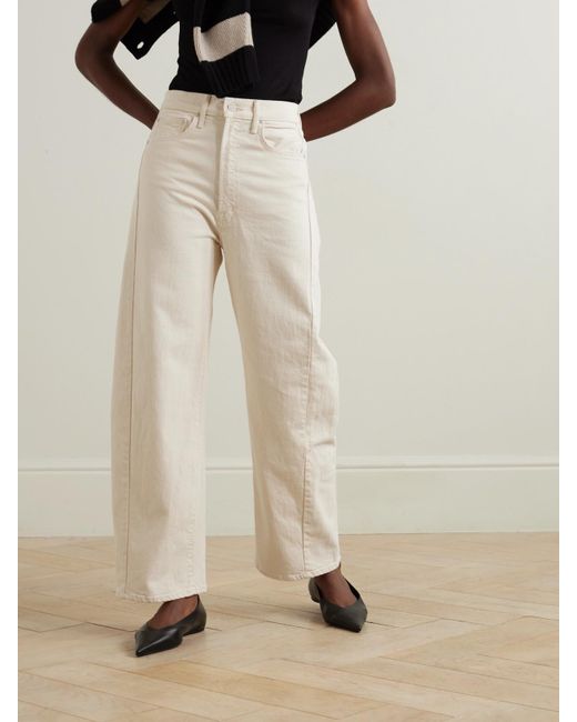 Mother Natural Net Sustain The Half Pipe Ankle High-Rise Tapered Jeans