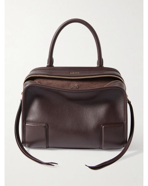 Loewe Brown Amazona 180 Small Leather Shoulder Bag