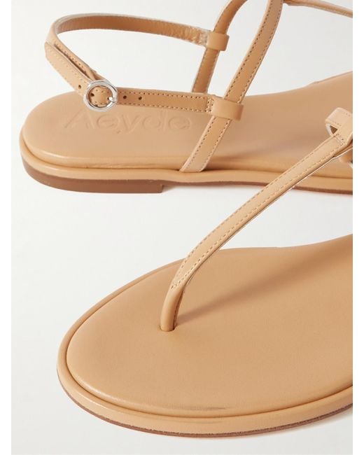 Aeyde Natural Nala Leather Sandals