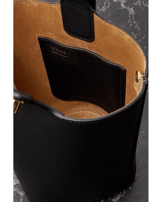 Loewe Black Pebble Mini Leather Tote