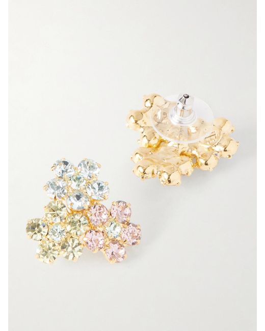 Jennifer Behr Natural Tone Swarovski Crystals Earrings