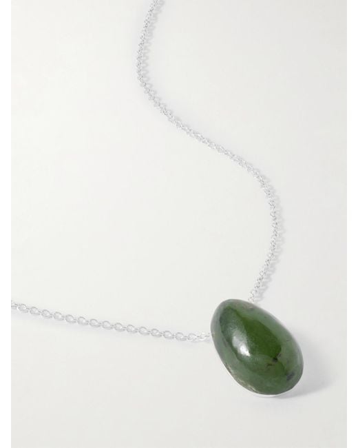 Sophie Buhai Green Tiny Egg Jade Necklace