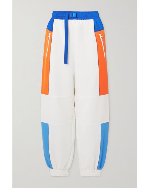 Lacoste Color-block Ripstop-paneled Cotton-blend Jersey Track Pants in Blue  | Lyst Canada