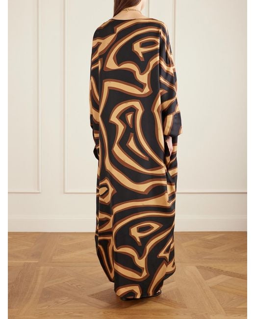 Emilio Pucci Metallic Printed Silk Kaftan