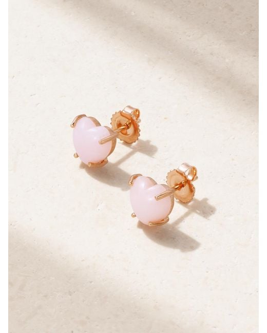 Irene Neuwirth Natural Love 18-Karat Rose Opal Earrings