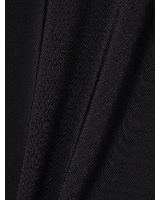 Stella McCartney Black Miracle Lace-Trimmed Crepe Dress