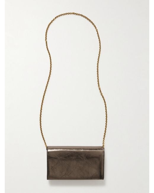 Chloé White Iconic Schultertasche Aus Strukturiertem-Leder Mit Verzierungen