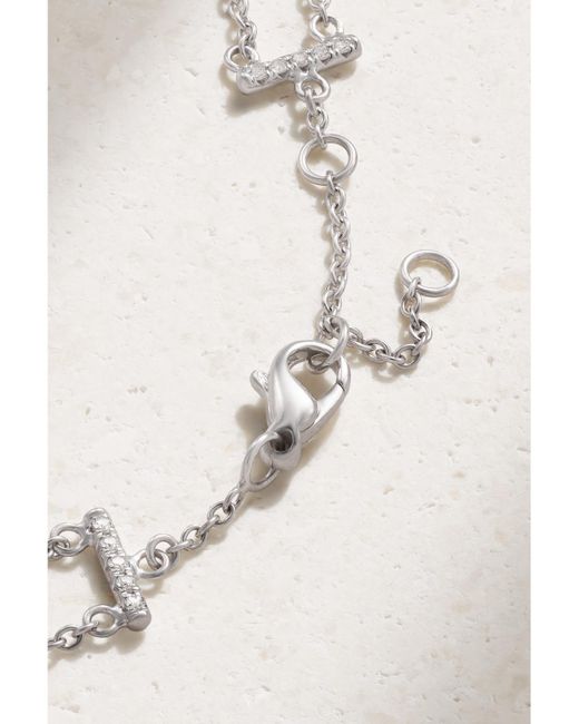 De Beers London Natural Lotus By De Beers 18-Karat Diamond Bracelet
