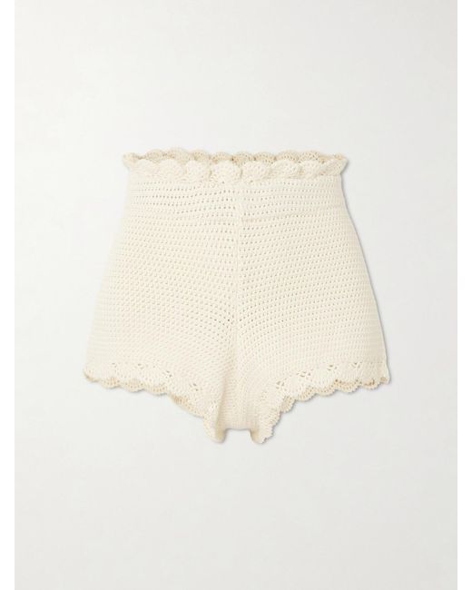 Posse Natural Dylan Crocheted Shorts
