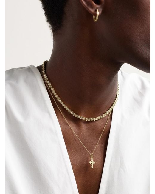 KOLOURS JEWELRY Natural Mini 18-Karat Diamond Necklace