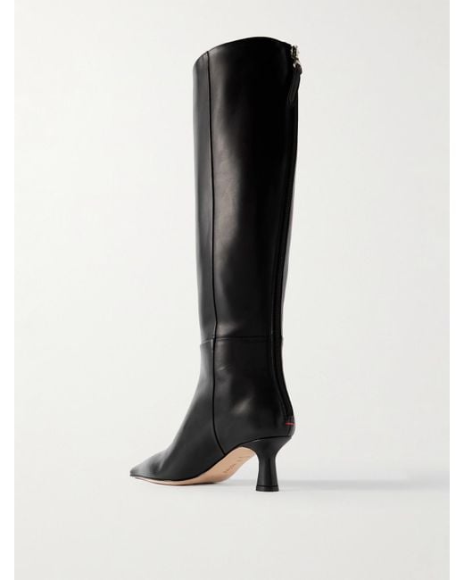 Bottes En Cuir Rhea Aeyde en coloris Black