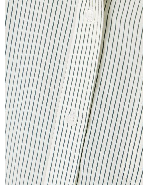 Twp White Big Joe Oversized Striped Cotton-Blend Shirt