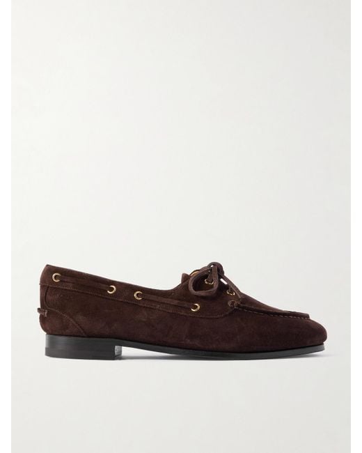 Bally Brown Pathy Suede Loafers