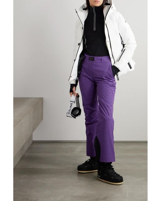 Moncler Purple Buckled Bootcut Ski Pants