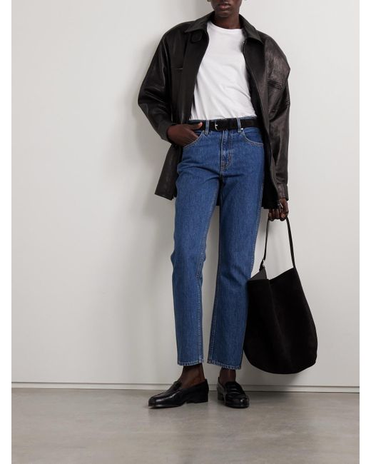 SLVRLAKE Denim Blue Virginia High-Rise Slim-Leg Jeans