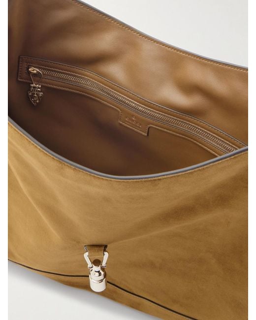 Sac À Main En Daim À Finitions En Cuir Jackie 1961 Gucci en coloris Natural