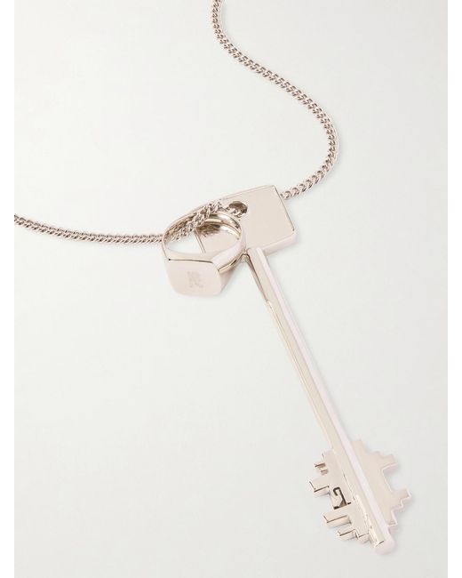 Rabanne White Tone Crystal Necklace