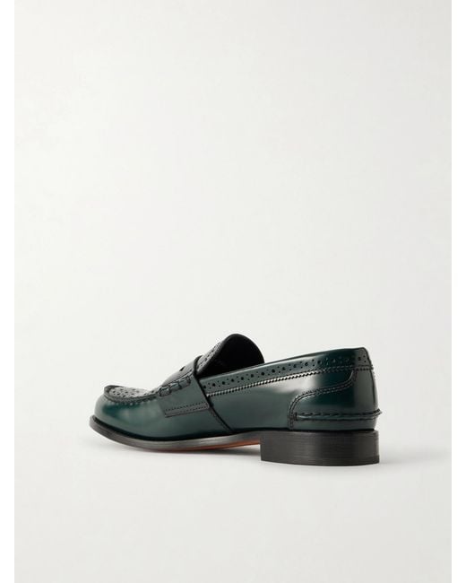 Church's Green Robin Glossed-Leather Penny Loafers