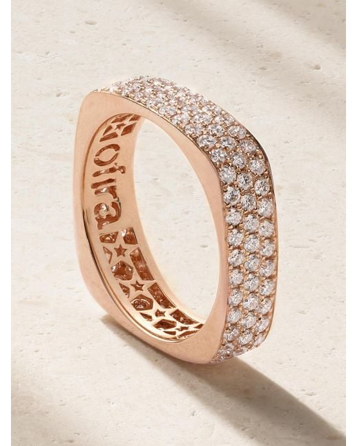 Ofira Natural Ring Aus 18 Karat Roségold Mit Diamanten