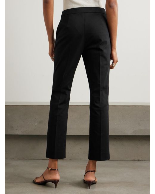 Max Mara Black Okra Ausgestellte Hose Aus Einer Baumwollmischung