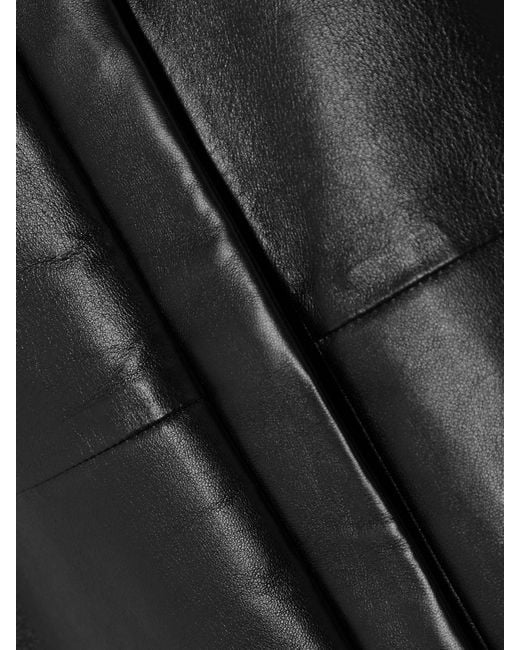 Givenchy Black Cutout Leather Blouse