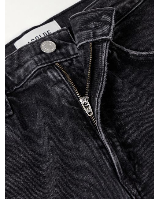 Agolde Blue Valen Mid-Rise Straight-Leg Jeans