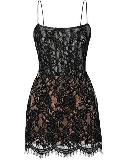 Rasario Lace Mini Dress in Black | Lyst Rasario Lace Mini Dress in Black | Lyst