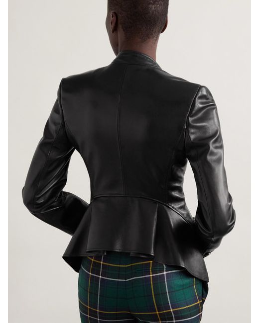 Alexander McQueen Black Blazer Aus Leder