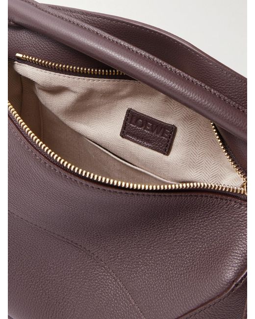 Sac Porté Épaule En Cuir Texturé Puzzle Edge Small Loewe en coloris Brown