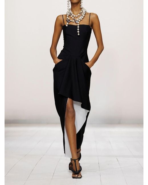 Givenchy Blue Asymmetric Wool And Mohair-Blend Midi Wrap Dress