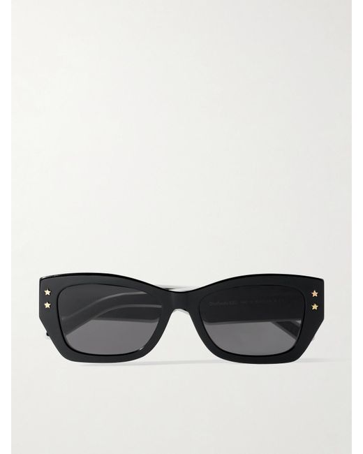 Dior Black Diorpacific S2U Rectangular-Frame Acetate Sunglasses