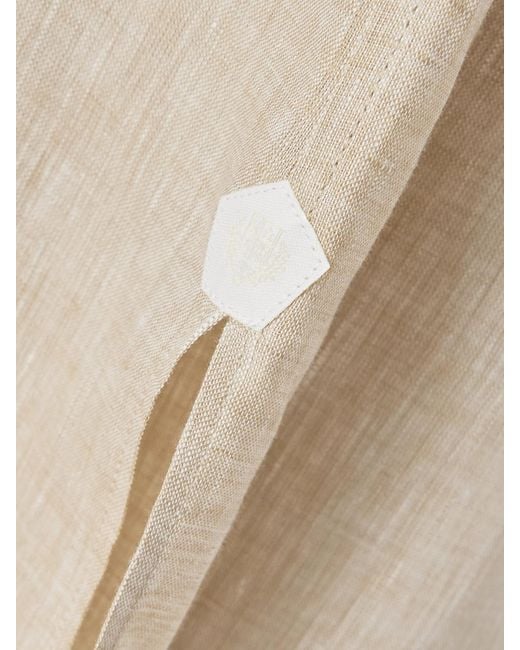 Loro Piana Natural Lora Linen Midi Dress