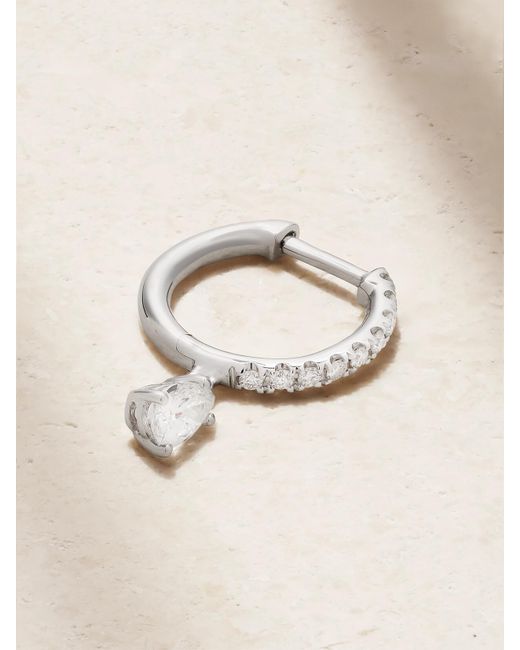 Anita Ko Natural Huggies 18-Karat Diamond Single Earring