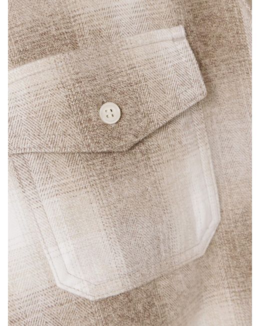 Citizens of Humanity Natural Kota Checked Cotton-Flannel Shirt
