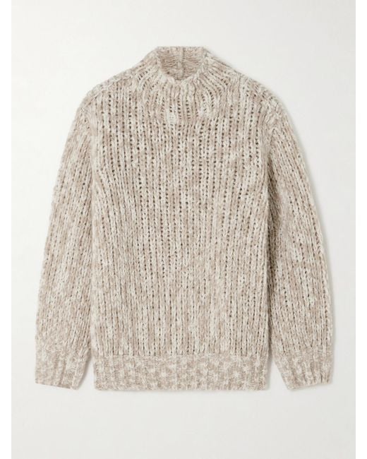 Loro Piana Natural Cashmere And Silk-Blend Sweater
