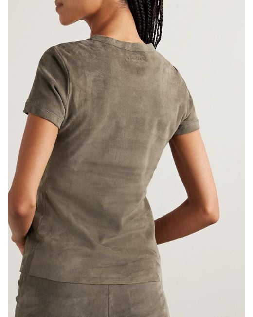 Stouls Gray Suede T-Shirt