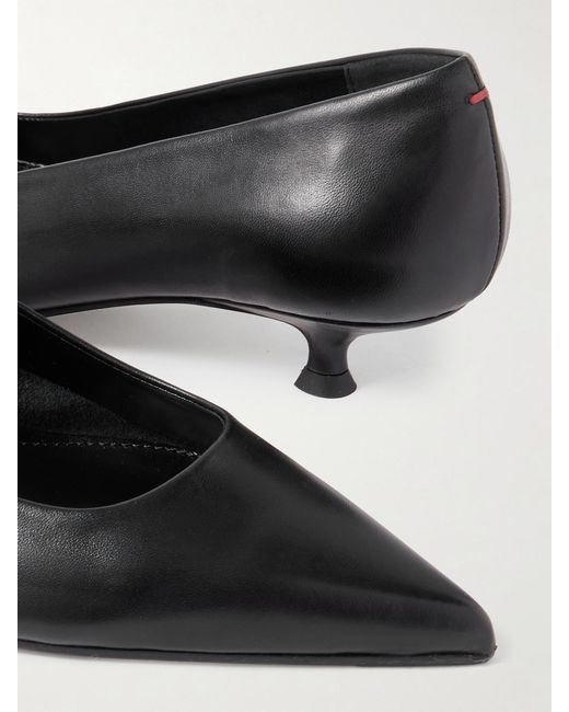 Aeyde Black Cari Leather Pumps