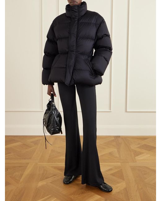 Balenciaga Blue Padded Quilted Ripstop Down Jacket