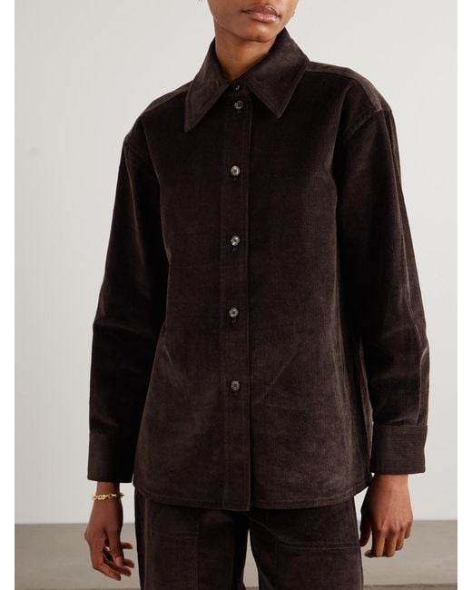 Co. Black Tton-Rduroy Shirt