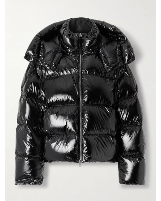 Moncler Genius Black Lothar Hooded Quilted Shell Down Jacket