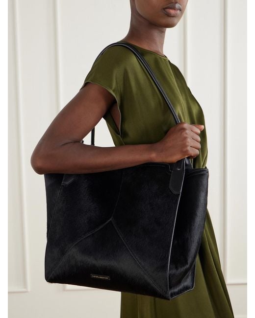 Victoria Beckham Black Victoria Calf Hair Tote