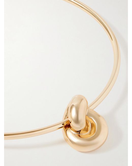 Jennifer Fisher Natural Thin Knot Vergoldeter Halsreif