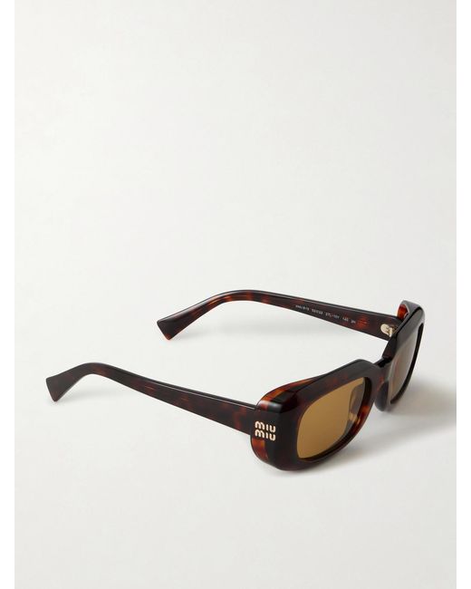 Miu Miu Multicolor Square-Frame Acetate Sunglasses