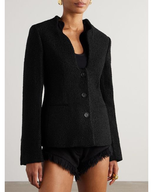 Ferragamo Black Bouclé Jacket