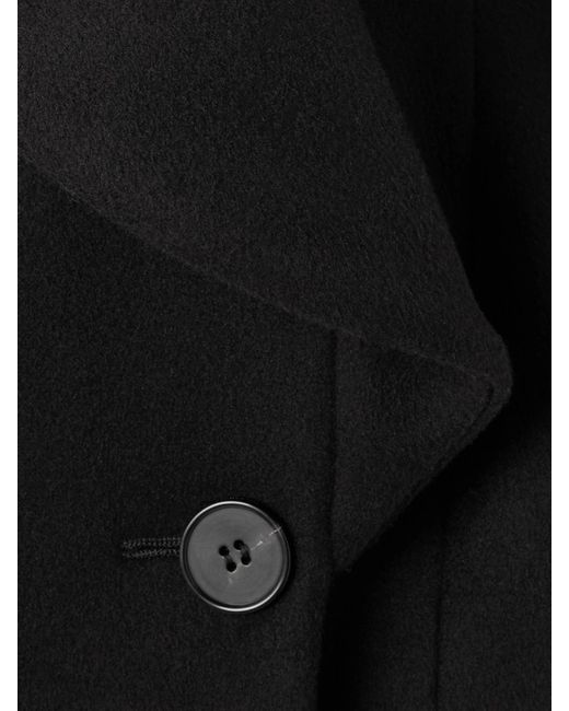 Alexander McQueen Black Double-Breasted Wool And Cashmere-Blend Blazer